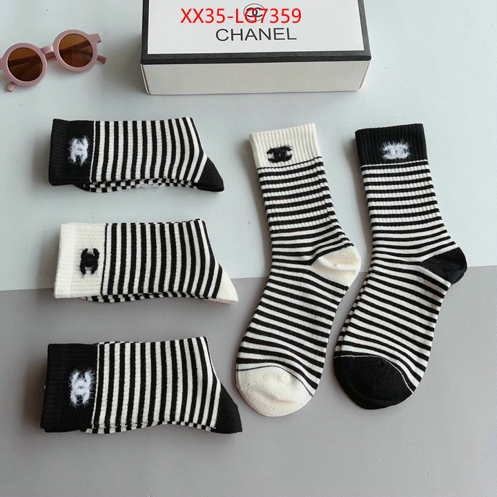 Sock-Chanel luxury fake ID: LG7359 $: 35USD