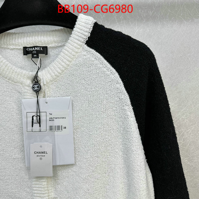 Clothing-Chanel buy 2023 replica ID: CG6980 $: 109USD