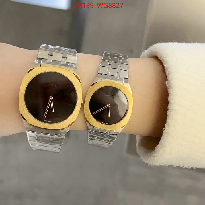 Watch(4A)-Gucci buy high-quality fake ID: WG8827 $: 139USD