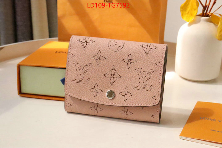 LV Bags(TOP)-Wallet fake cheap best online ID: TG7592 $: 109USD,