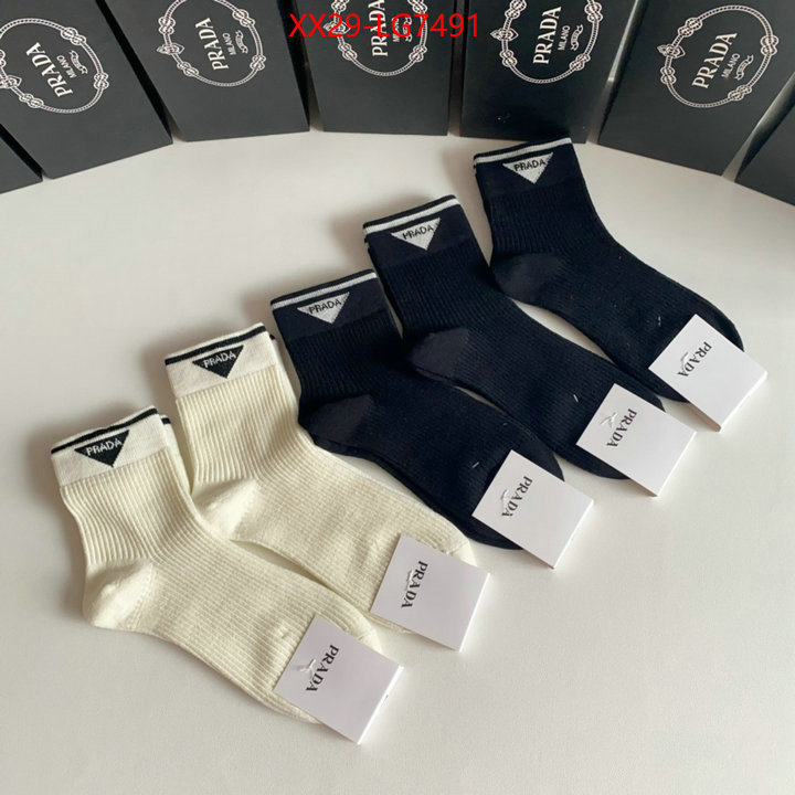 Sock-Prada what's the best place to buy replica ID: LG7491 $: 29USD