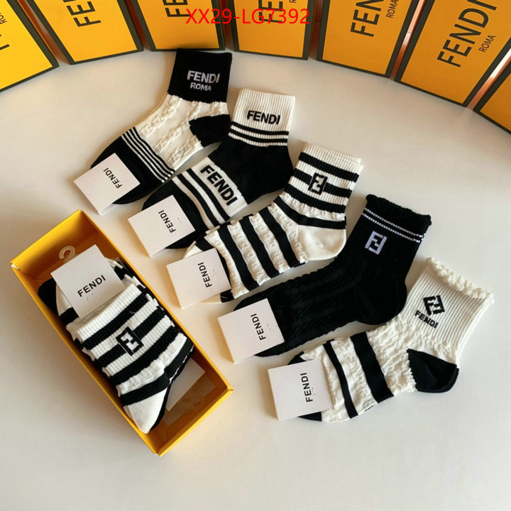 Sock-Fendi styles & where to buy ID: LG7392 $: 29USD