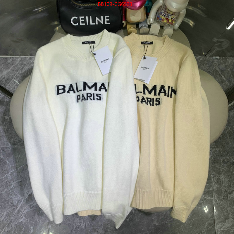 Clothing-Balmain replica aaaaa+ designer ID: CG6923 $: 109USD