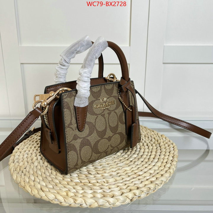 Coach Bags(4A)-Diagonal fake cheap best online ID: BX2728 $: 79USD,