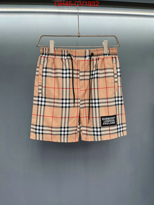 Clothing-Burberry wholesale replica shop ID: CV1932 $: 45USD