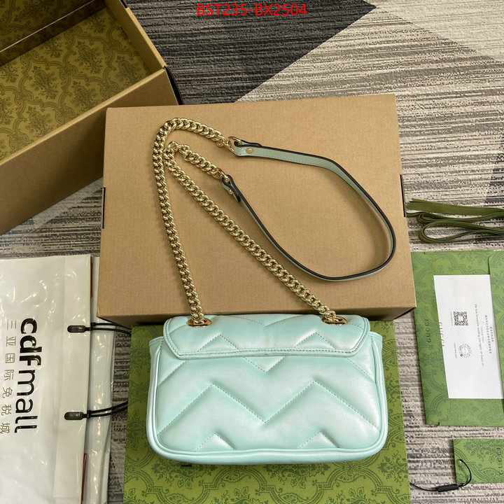 Gucci Bags(TOP)-Marmont designer fake ID: BX2504 $: 235USD,
