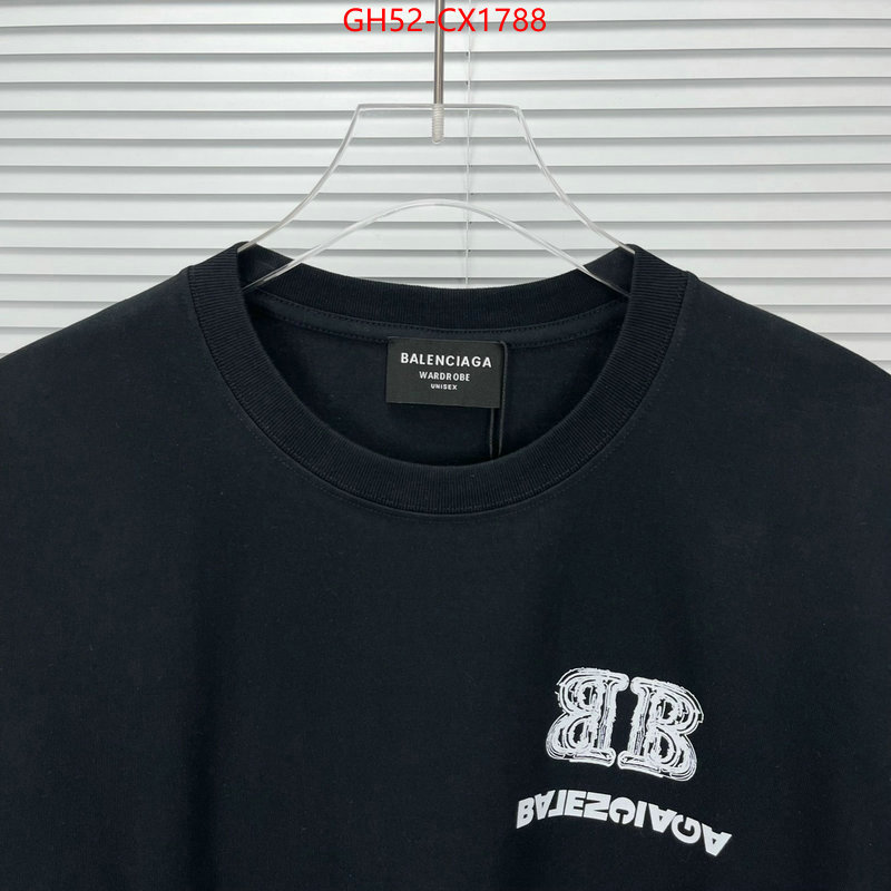 Clothing-Balenciaga fashion designer ID: CX1788 $: 52USD