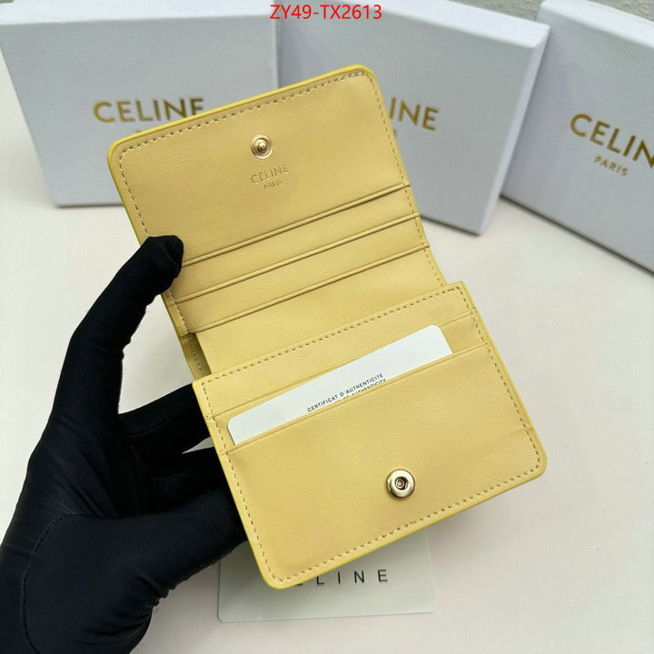 CELINE Bags(4A)-Wallet best fake ID: TX2613 $: 49USD,