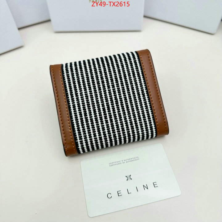 CELINE Bags(4A)-Wallet best fake ID: TX2615 $: 49USD,