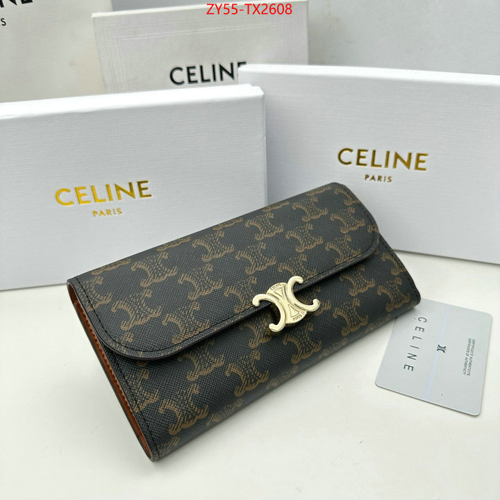 CELINE Bags(4A)-Wallet wholesale replica shop ID: TX2608 $: 55USD,