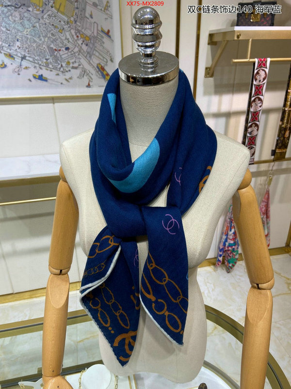 Scarf-Chanel where quality designer replica ID: MX2809 $: 75USD