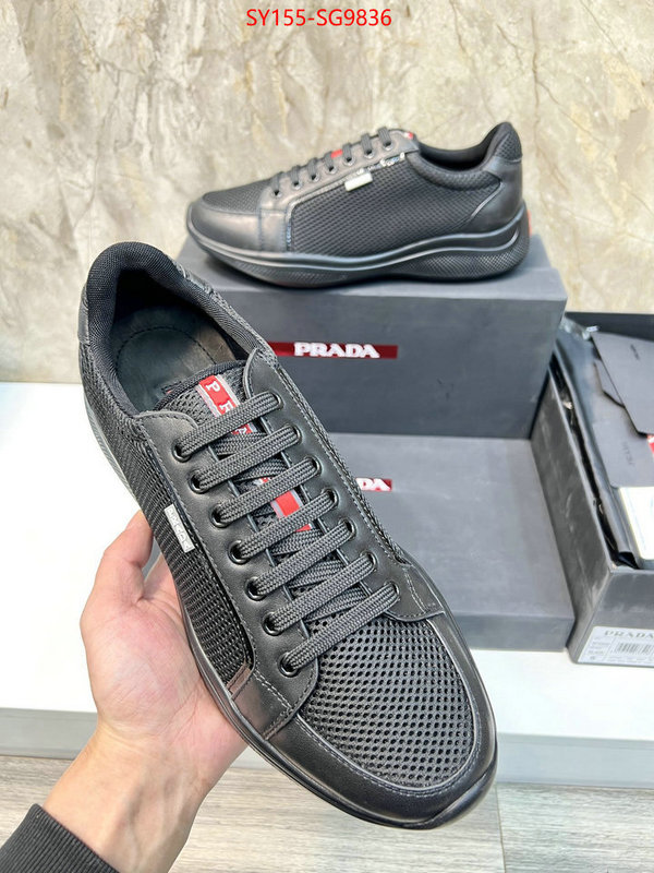 Men shoes-Prada 1:1 replica wholesale ID: SG9836 $: 155USD