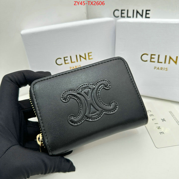 CELINE Bags(4A)-Wallet buy the best high quality replica ID: TX2606 $: 45USD,