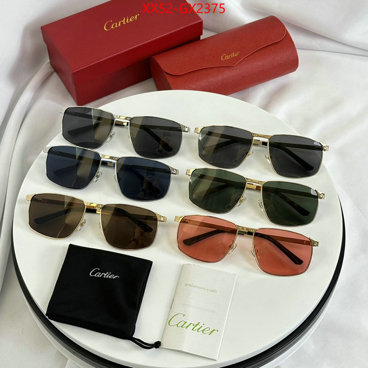 Glasses-Cartier high quality designer replica ID: GX2375 $: 52USD