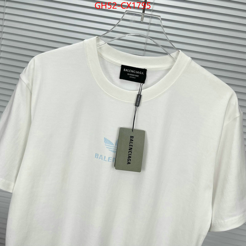 Clothing-Balenciaga aaaaa quality replica ID: CX1795 $: 52USD