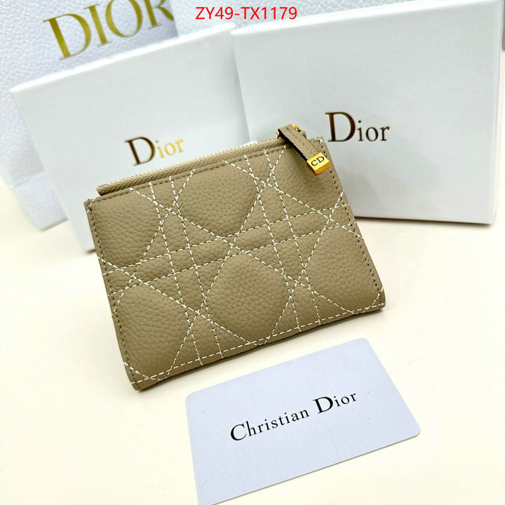 Dior Bags(4A)-Wallet- can i buy replica ID: TX1179 $: 49USD,