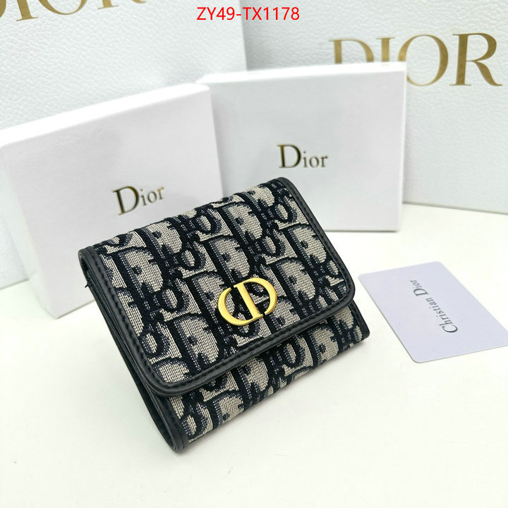 Dior Bags(4A)-Wallet- where to buy replicas ID: TX1178 $: 49USD,