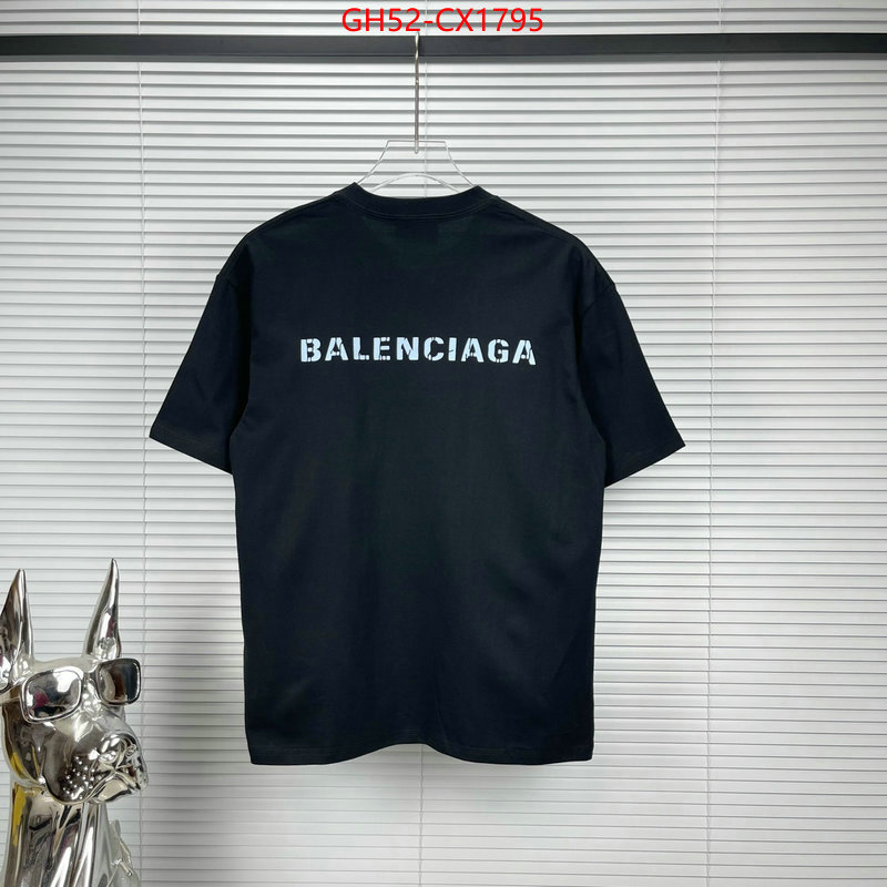 Clothing-Balenciaga aaaaa quality replica ID: CX1795 $: 52USD