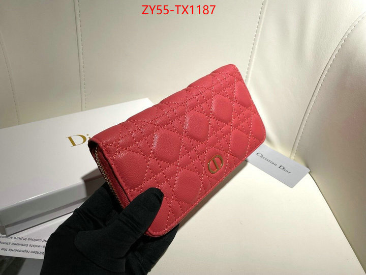 Dior Bags(4A)-Wallet- fake high quality ID: TX1187 $: 55USD,