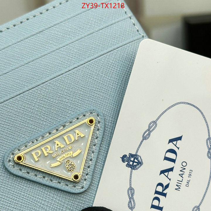 Prada Bags (4A)-Wallet high quality replica designer ID: TX1218 $: 39USD,