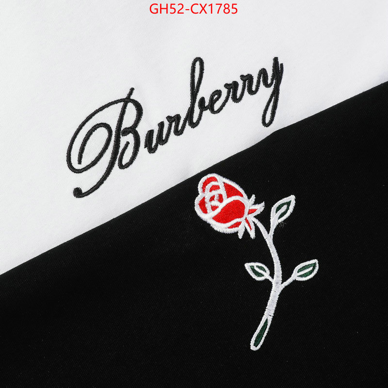 Clothing-Burberry best quality replica ID: CX1785 $: 52USD