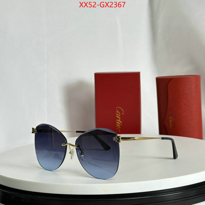 Glasses-Cartier brand designer replica ID: GX2367 $: 52USD