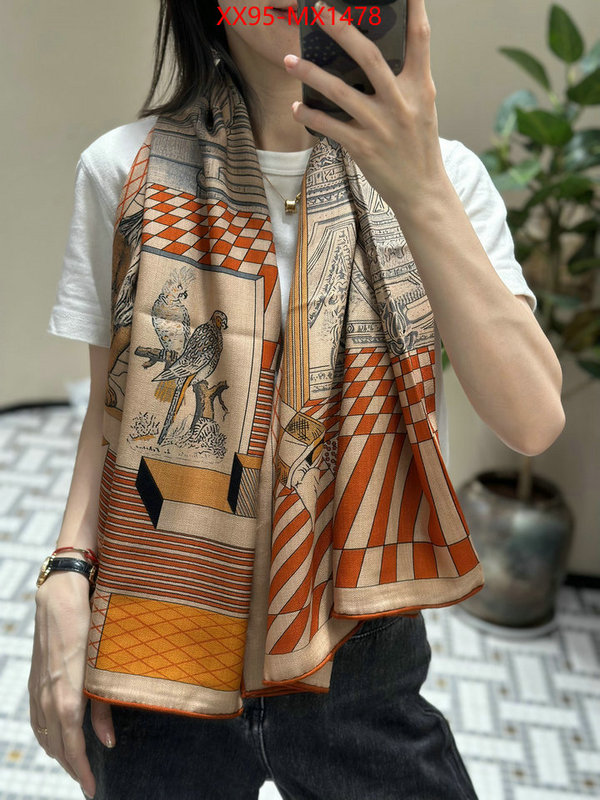 Scarf-Hermes aaaaa+ replica ID: MX1478 $: 95USD