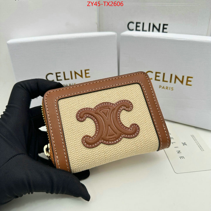 CELINE Bags(4A)-Wallet buy the best high quality replica ID: TX2606 $: 45USD,