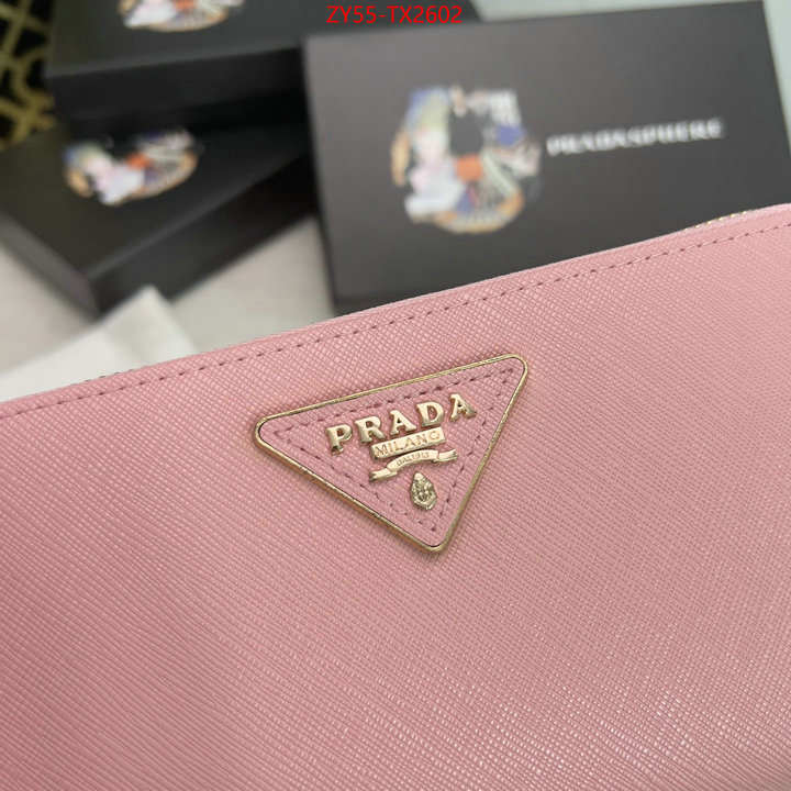 Prada Bags (4A)-Wallet top fake designer ID: TX2602 $: 55USD,