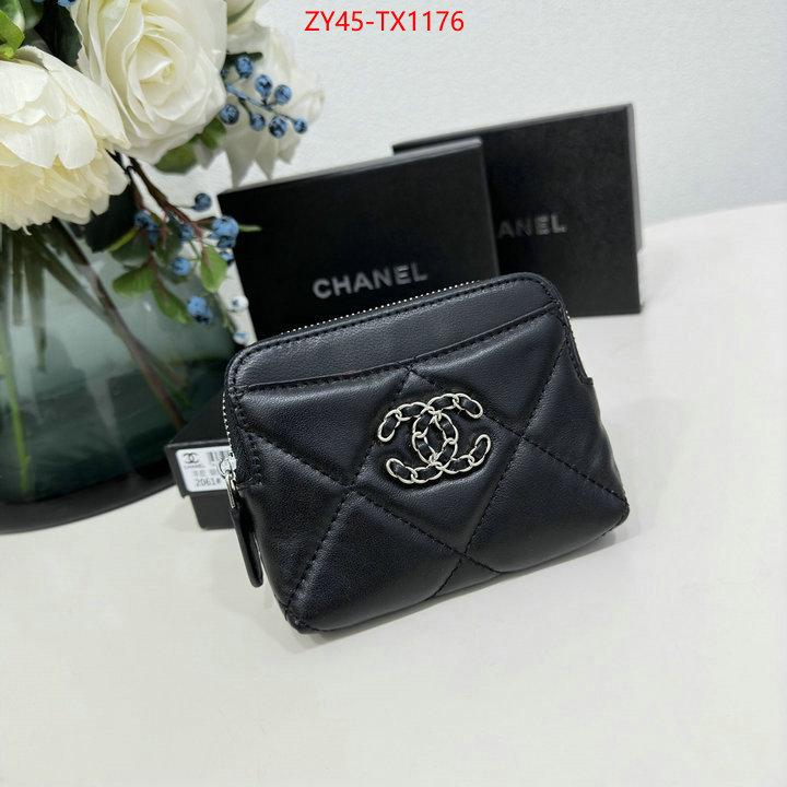 Chanel Bags(4A)-Wallet- for sale cheap now ID: TX1176 $: 45USD,