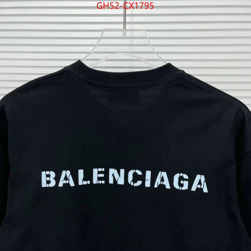 Clothing-Balenciaga aaaaa quality replica ID: CX1795 $: 52USD