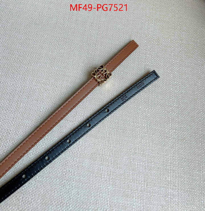 Belts-Loewe luxury fake ID: PG7521 $: 49USD