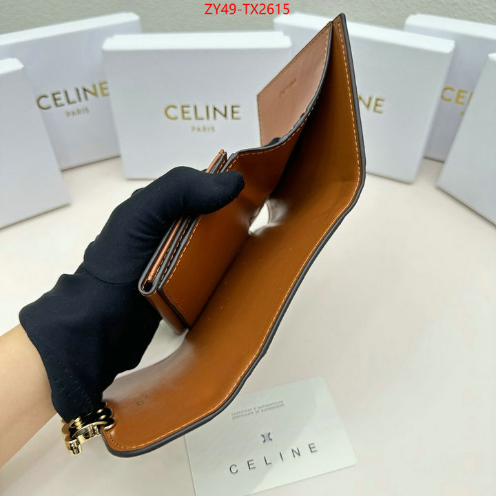 CELINE Bags(4A)-Wallet best fake ID: TX2615 $: 49USD,