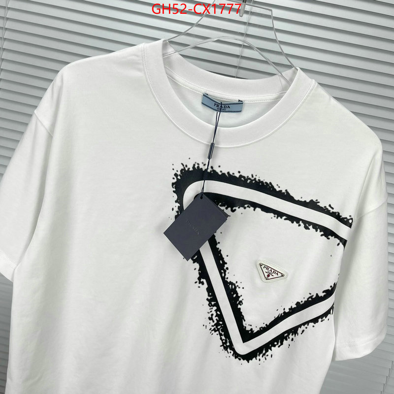 Clothing-Prada luxury cheap ID: CX1777 $: 52USD