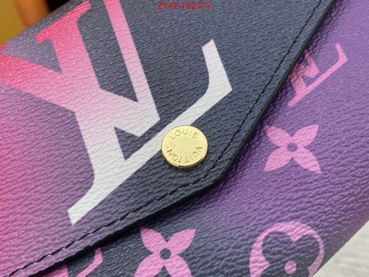 LV Bags(4A)-Wallet wholesale replica ID: TX2575 $: 49USD,