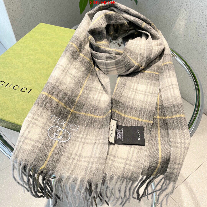 Scarf-Gucci outlet sale store ID: MX1440 $: 49USD