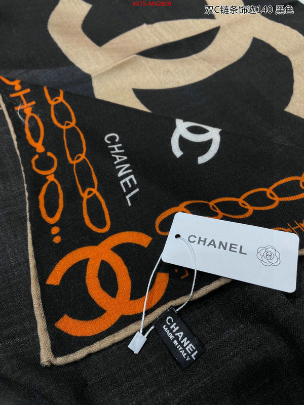 Scarf-Chanel where quality designer replica ID: MX2809 $: 75USD