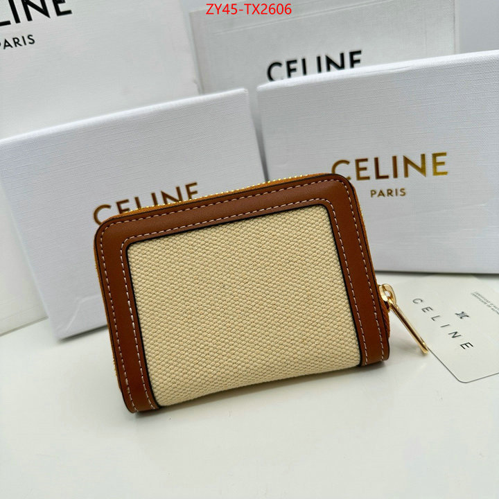 CELINE Bags(4A)-Wallet buy the best high quality replica ID: TX2606 $: 45USD,