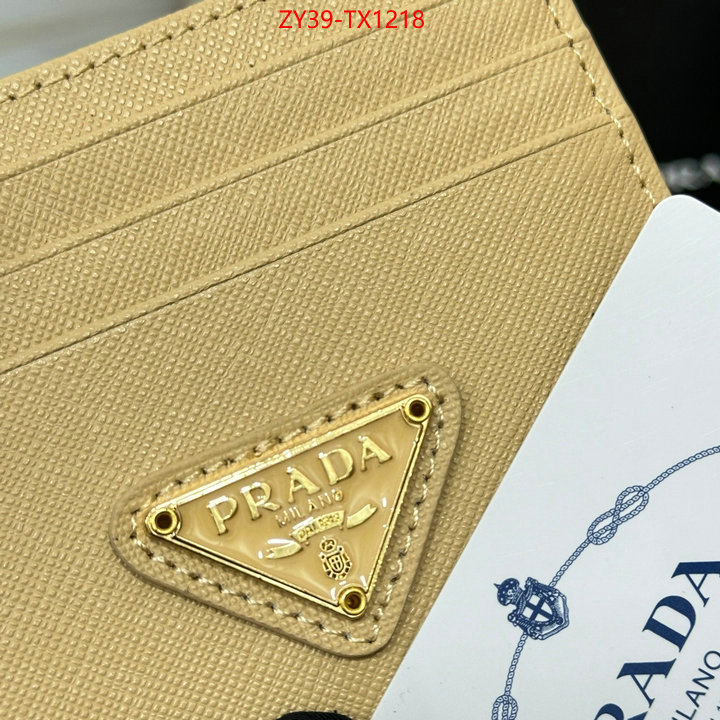 Prada Bags (4A)-Wallet high quality replica designer ID: TX1218 $: 39USD,