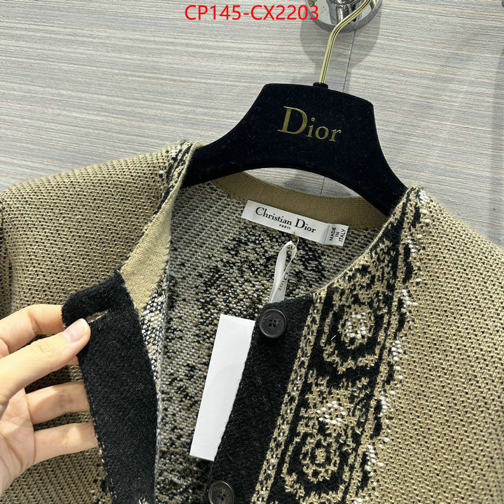 Clothing-Dior best capucines replica ID: CX2203 $: 145USD