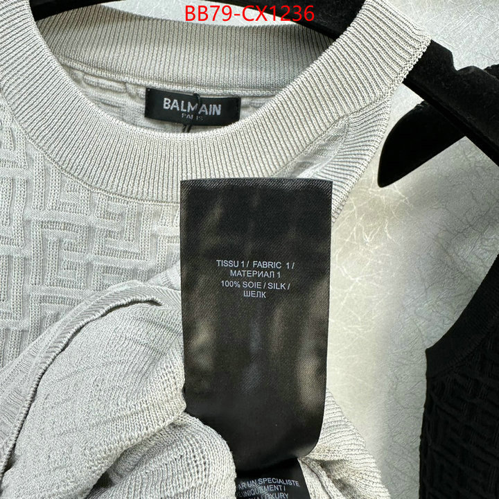 Clothing-Balmain shop designer replica ID: CX1236 $: 79USD