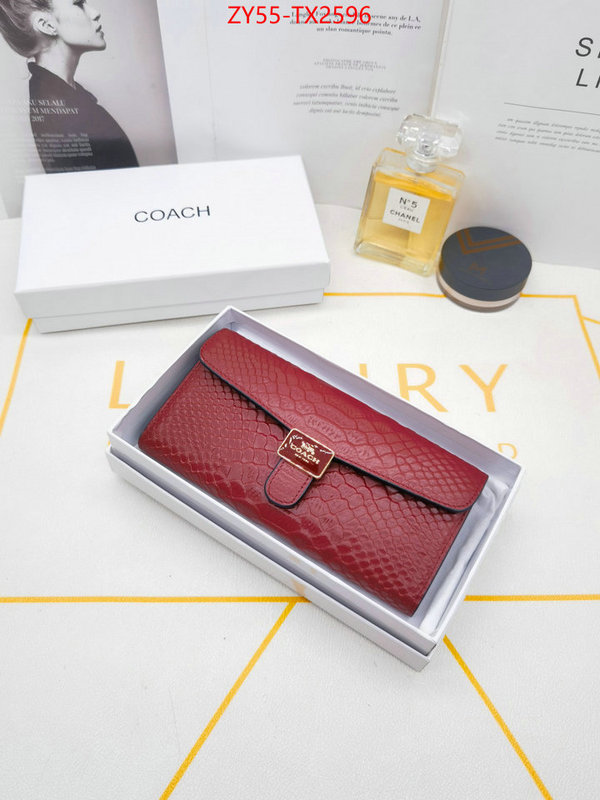 Coach Bags(4A)-Wallet where to buy high quality ID: TX2596 $: 55USD,