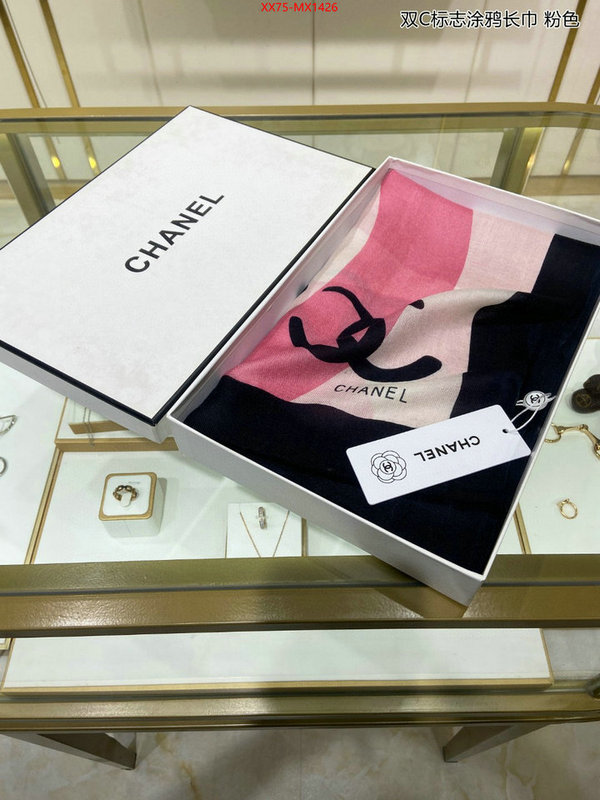 Scarf-Chanel luxury cheap replica ID: MX1426 $: 75USD