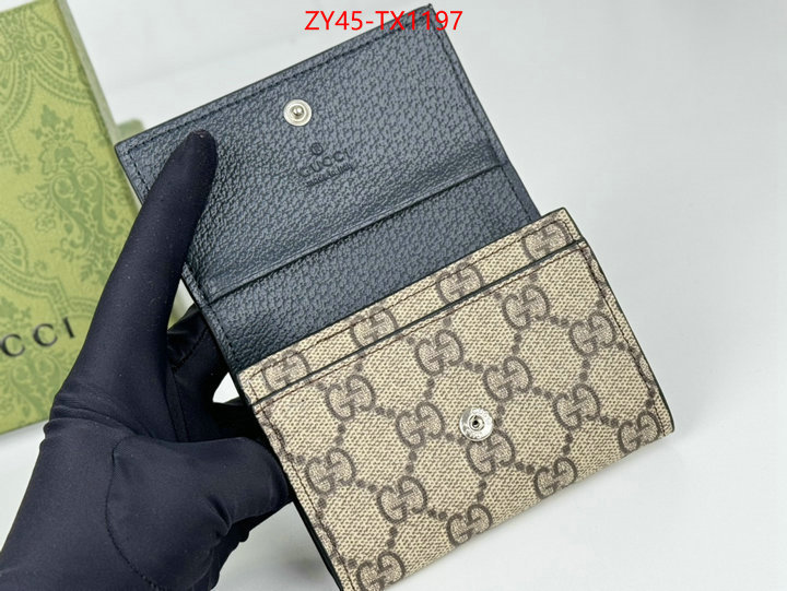 Gucci Bags(4A)-Wallet- perfect ID: TX1197 $: 45USD,