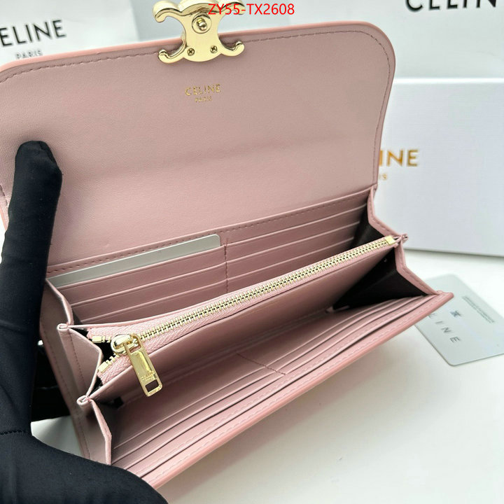 CELINE Bags(4A)-Wallet wholesale replica shop ID: TX2608 $: 55USD,