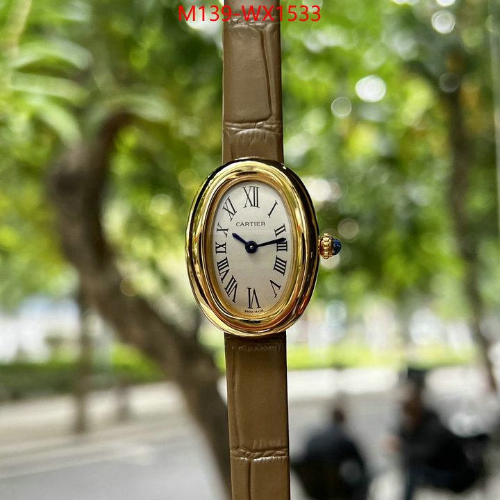 Watch(4A)-Cartier highest quality replica ID: WX1533 $: 139USD