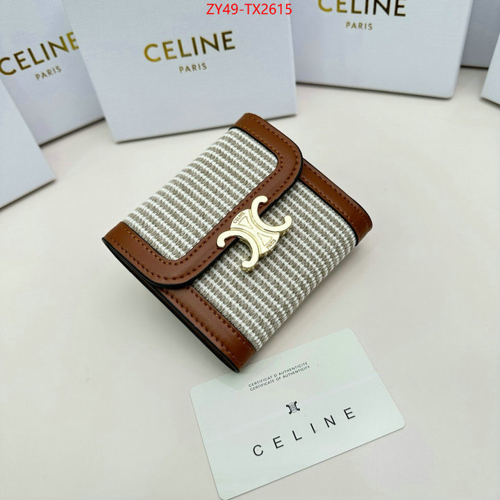 CELINE Bags(4A)-Wallet best fake ID: TX2615 $: 49USD,