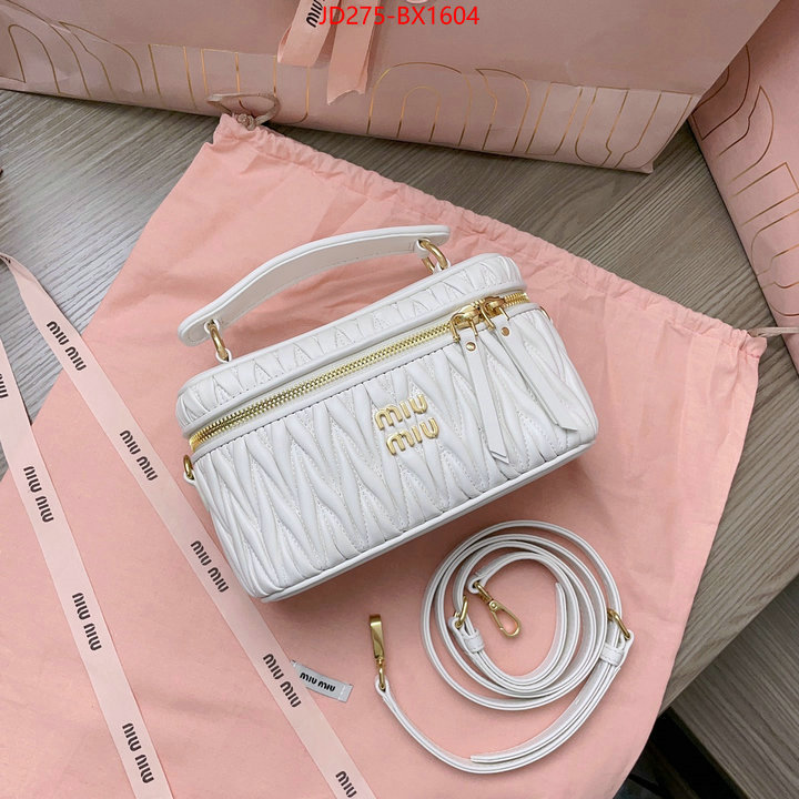 Miu Miu Bags(TOP)-Diagonal- is it illegal to buy dupe ID: BX1604 $: 275USD