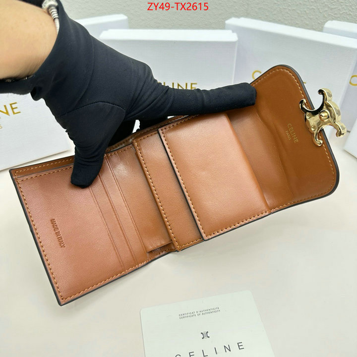 CELINE Bags(4A)-Wallet best fake ID: TX2615 $: 49USD,