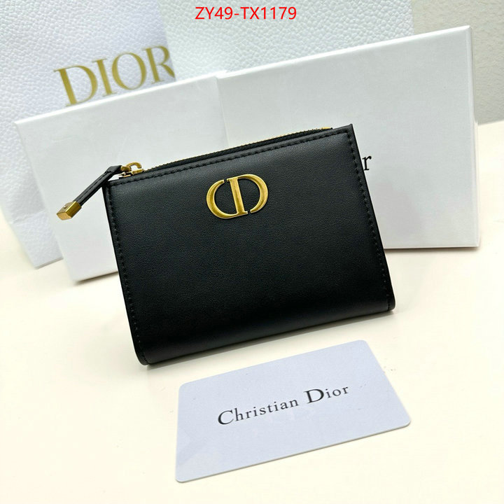 Dior Bags(4A)-Wallet- can i buy replica ID: TX1179 $: 49USD,